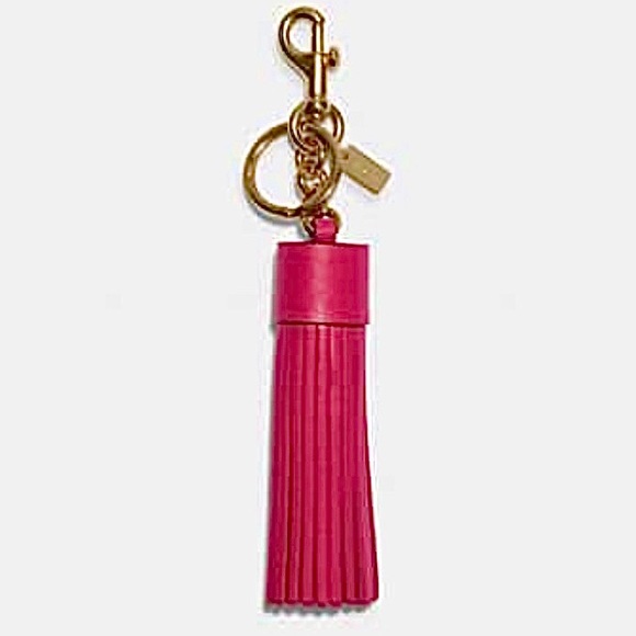 COACH | Large Leather Tassel | NEW! - Picture 2 of 3